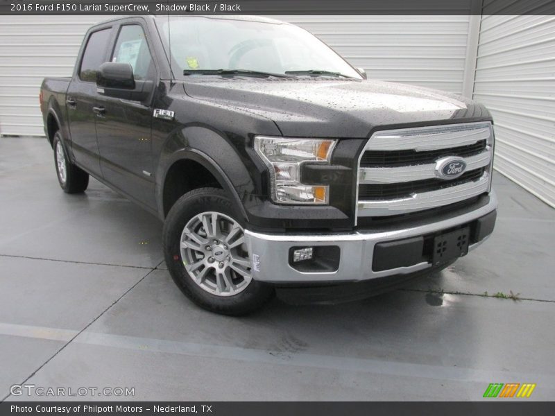 Shadow Black / Black 2016 Ford F150 Lariat SuperCrew