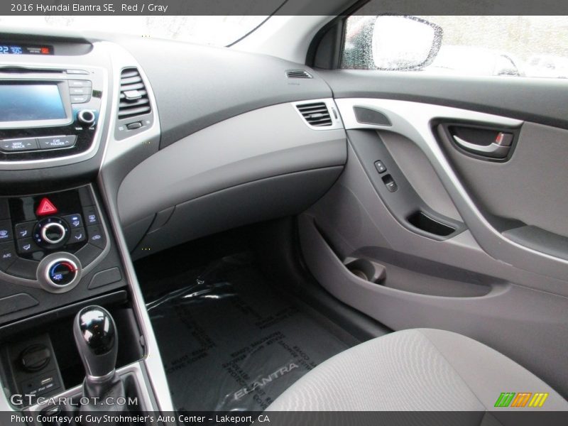 Red / Gray 2016 Hyundai Elantra SE