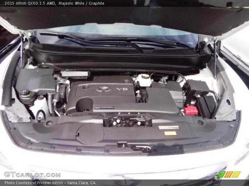 Majestic White / Graphite 2015 Infiniti QX60 3.5 AWD