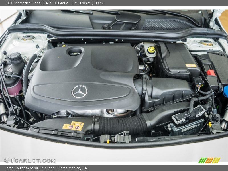 Cirrus White / Black 2016 Mercedes-Benz CLA 250 4Matic
