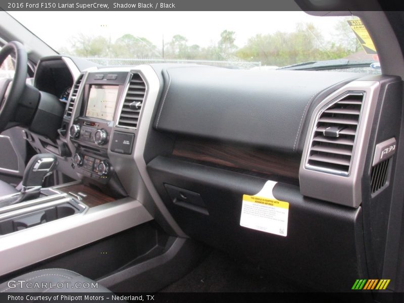 Shadow Black / Black 2016 Ford F150 Lariat SuperCrew