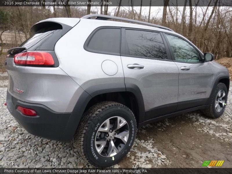 Billet Silver Metallic / Black 2016 Jeep Cherokee Trailhawk 4x4