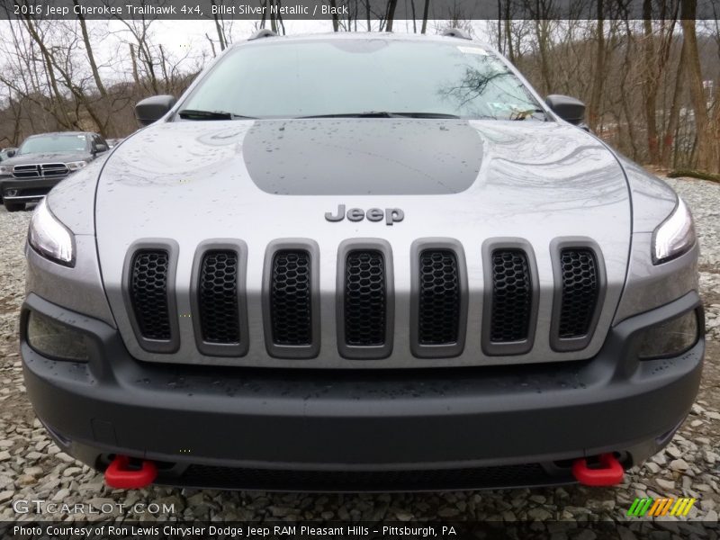 Billet Silver Metallic / Black 2016 Jeep Cherokee Trailhawk 4x4