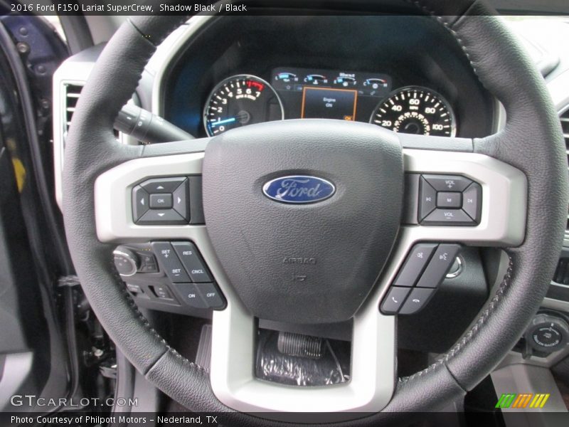 Shadow Black / Black 2016 Ford F150 Lariat SuperCrew
