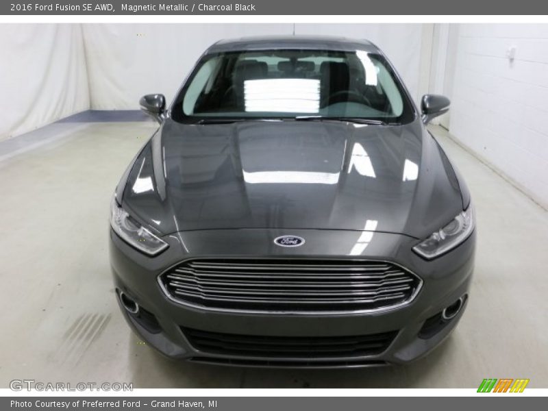 Magnetic Metallic / Charcoal Black 2016 Ford Fusion SE AWD