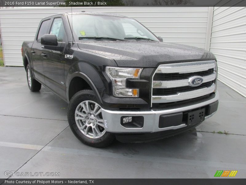 Shadow Black / Black 2016 Ford F150 Lariat SuperCrew