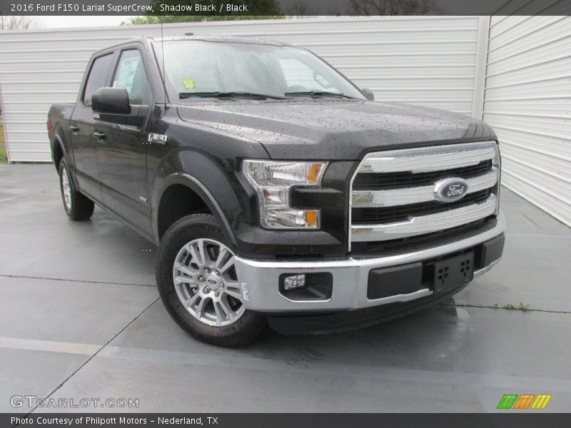 Shadow Black / Black 2016 Ford F150 Lariat SuperCrew