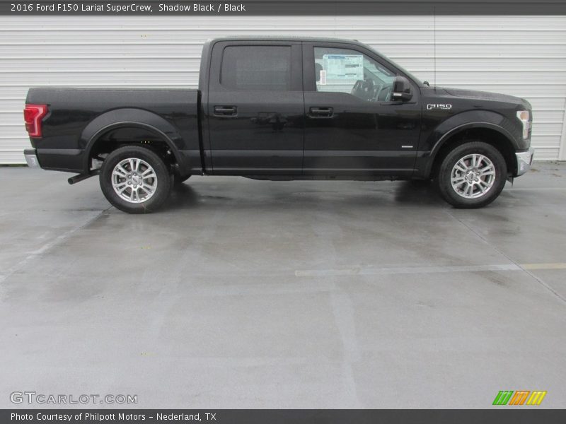 Shadow Black / Black 2016 Ford F150 Lariat SuperCrew