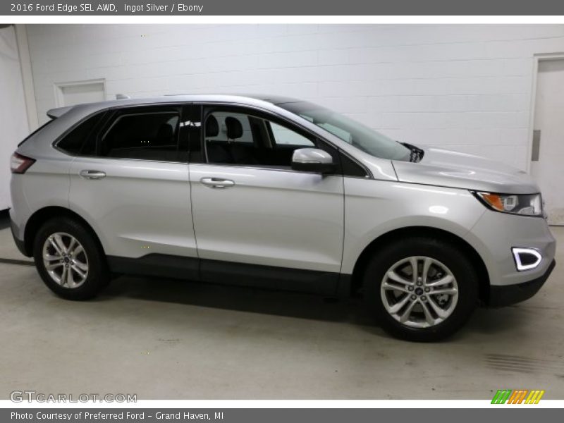 Ingot Silver / Ebony 2016 Ford Edge SEL AWD