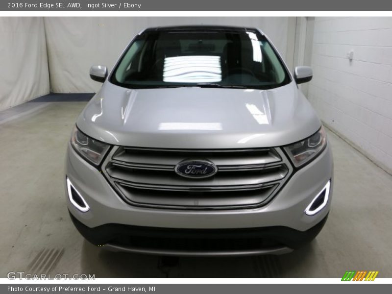 Ingot Silver / Ebony 2016 Ford Edge SEL AWD