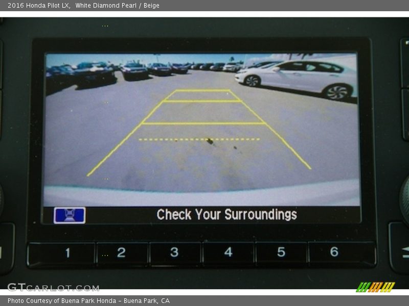 White Diamond Pearl / Beige 2016 Honda Pilot LX