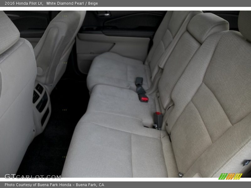 White Diamond Pearl / Beige 2016 Honda Pilot LX