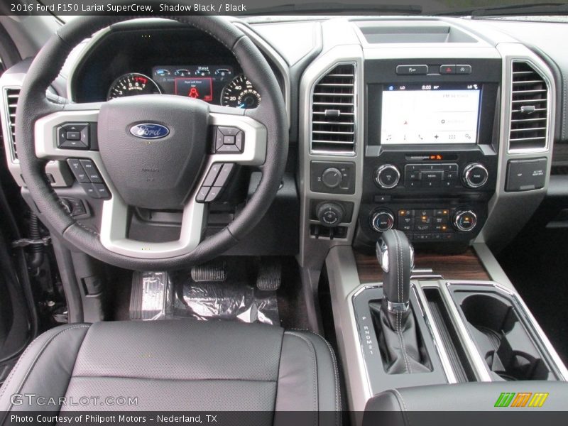Shadow Black / Black 2016 Ford F150 Lariat SuperCrew