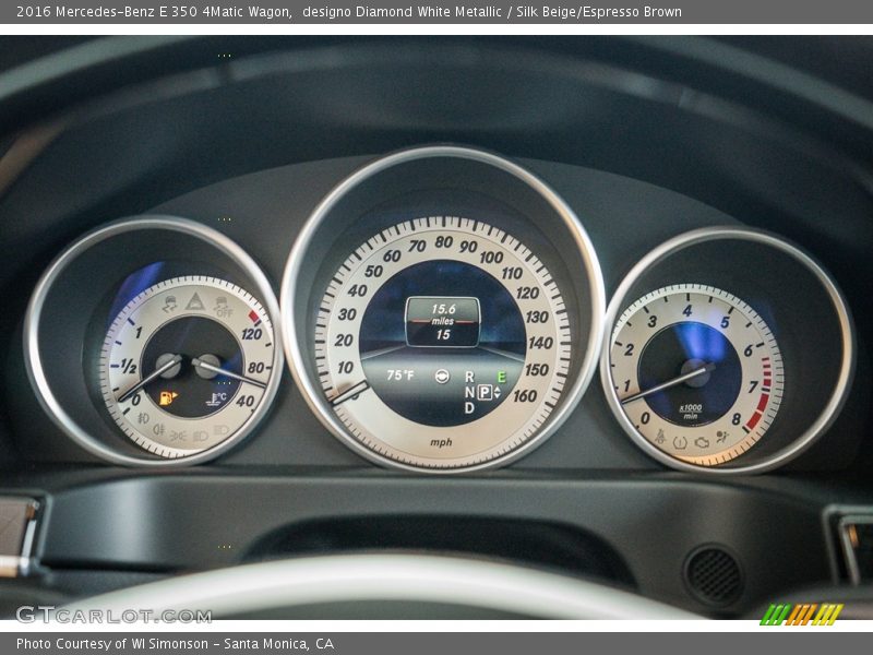 designo Diamond White Metallic / Silk Beige/Espresso Brown 2016 Mercedes-Benz E 350 4Matic Wagon