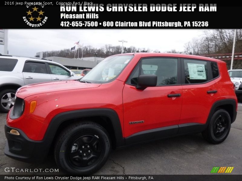 Colorado Red / Black 2016 Jeep Renegade Sport