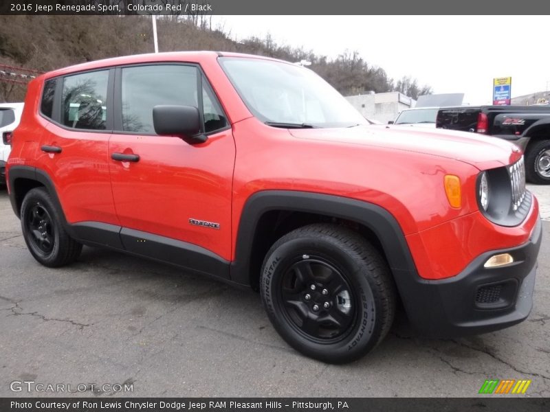 Colorado Red / Black 2016 Jeep Renegade Sport