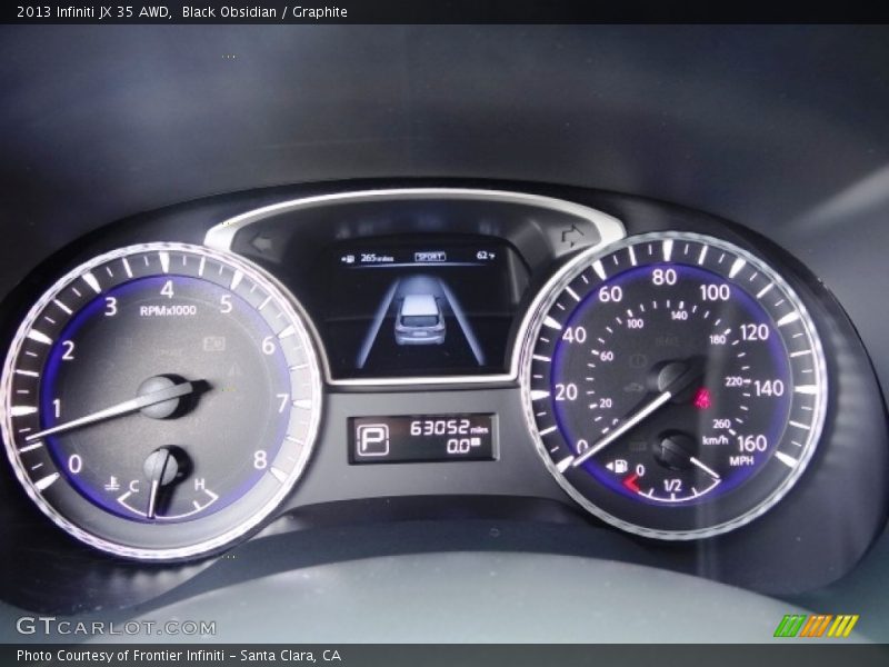 Black Obsidian / Graphite 2013 Infiniti JX 35 AWD