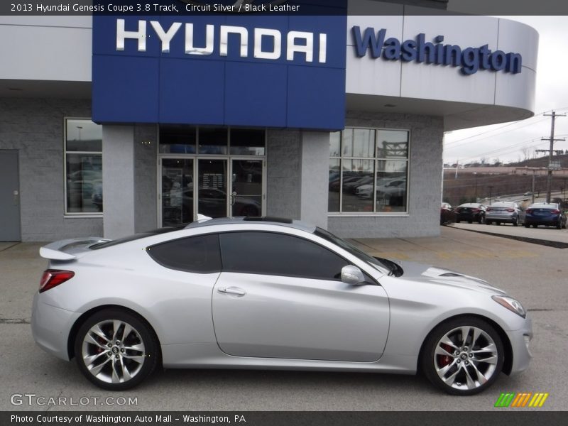 Circuit Silver / Black Leather 2013 Hyundai Genesis Coupe 3.8 Track