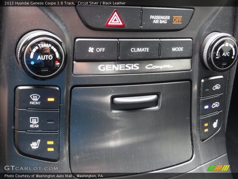 Circuit Silver / Black Leather 2013 Hyundai Genesis Coupe 3.8 Track