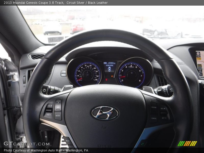 Circuit Silver / Black Leather 2013 Hyundai Genesis Coupe 3.8 Track