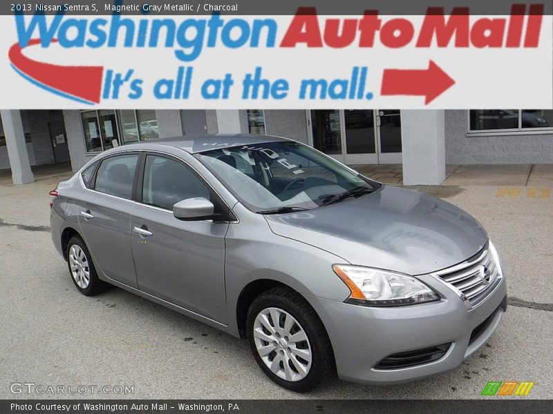Magnetic Gray Metallic / Charcoal 2013 Nissan Sentra S