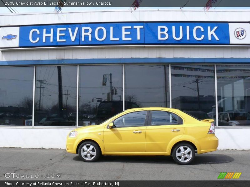 Summer Yellow / Charcoal 2008 Chevrolet Aveo LT Sedan