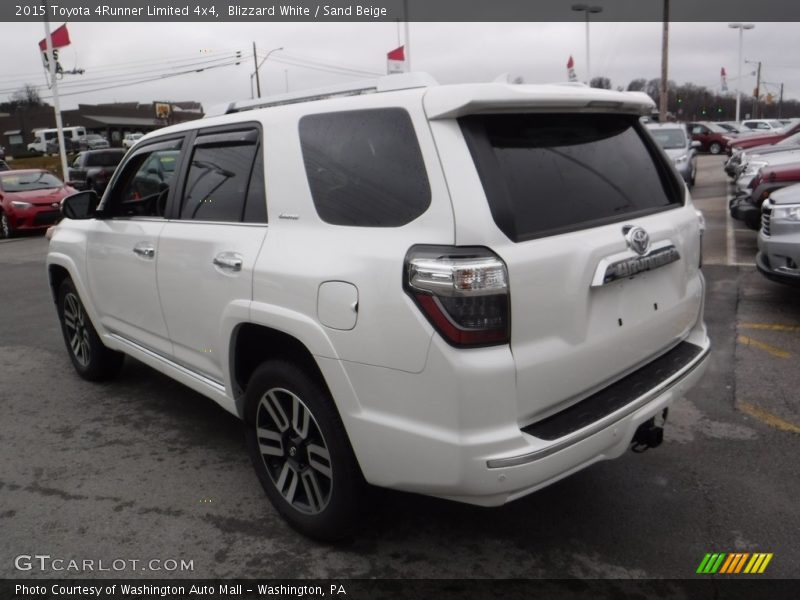 Blizzard White / Sand Beige 2015 Toyota 4Runner Limited 4x4
