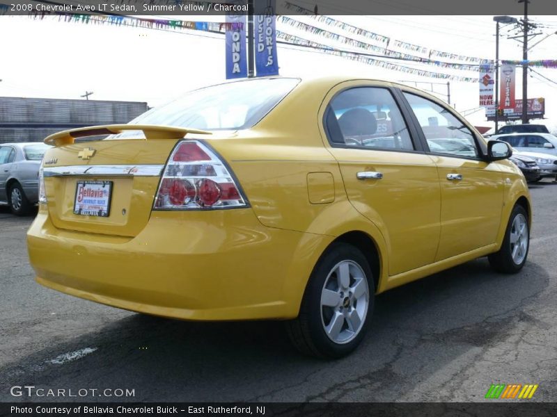 Summer Yellow / Charcoal 2008 Chevrolet Aveo LT Sedan