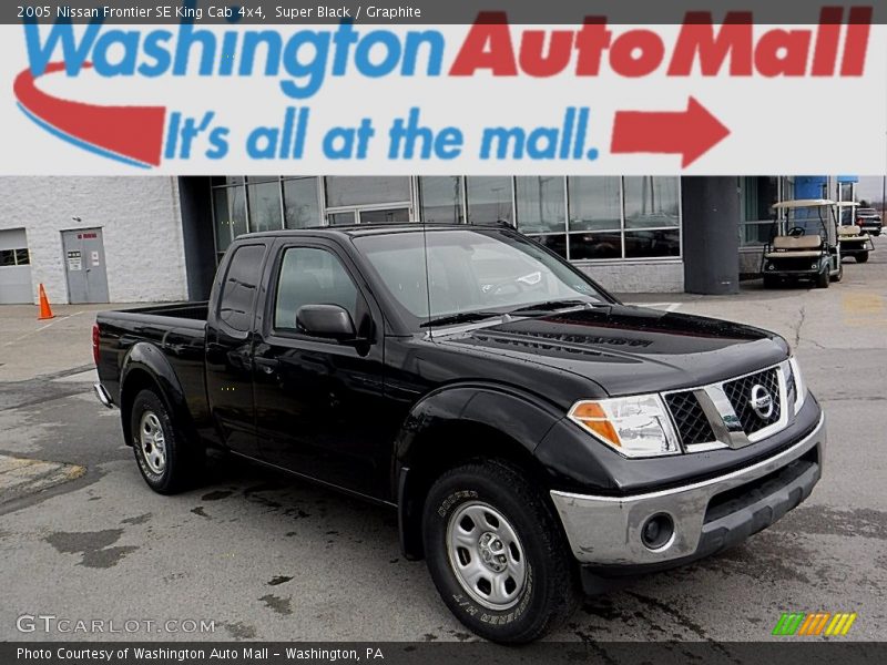 Super Black / Graphite 2005 Nissan Frontier SE King Cab 4x4