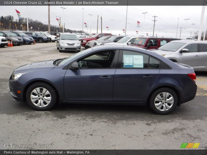 Atlantis Blue Metallic / Jet Black/Medium Titanium 2014 Chevrolet Cruze LS