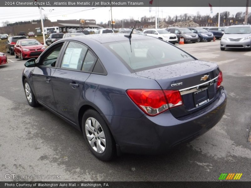 Atlantis Blue Metallic / Jet Black/Medium Titanium 2014 Chevrolet Cruze LS