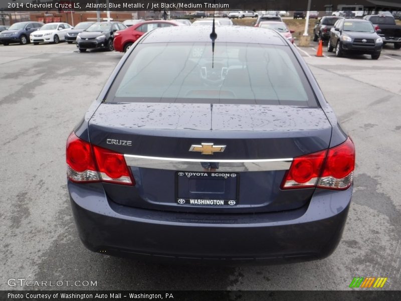 Atlantis Blue Metallic / Jet Black/Medium Titanium 2014 Chevrolet Cruze LS