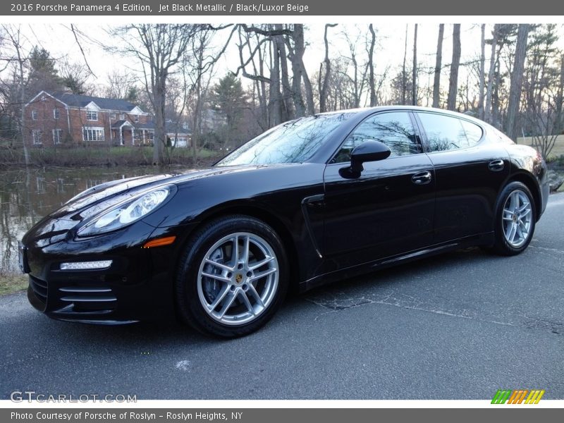 Jet Black Metallic / Black/Luxor Beige 2016 Porsche Panamera 4 Edition