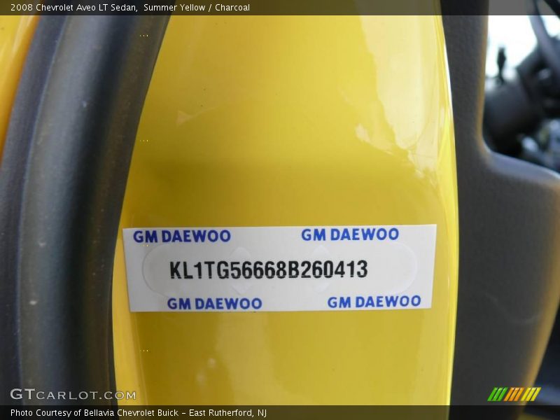 Summer Yellow / Charcoal 2008 Chevrolet Aveo LT Sedan