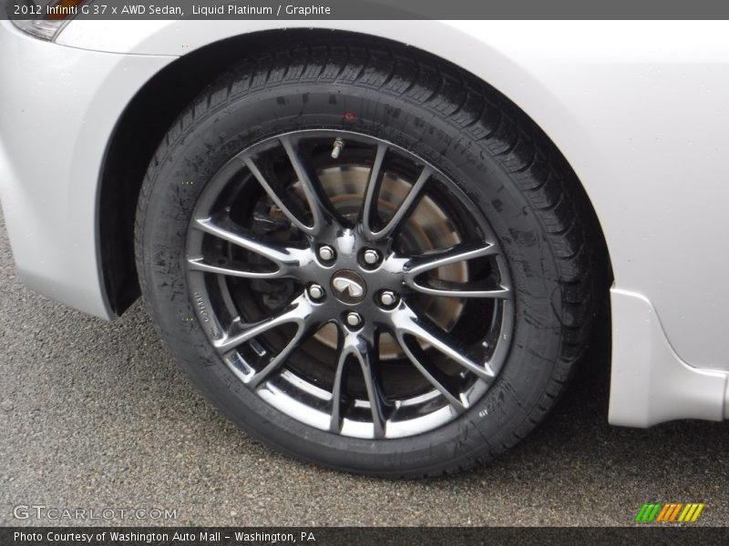 Liquid Platinum / Graphite 2012 Infiniti G 37 x AWD Sedan