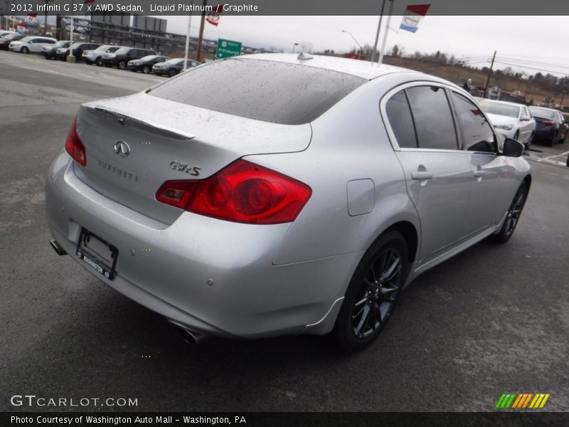 Liquid Platinum / Graphite 2012 Infiniti G 37 x AWD Sedan