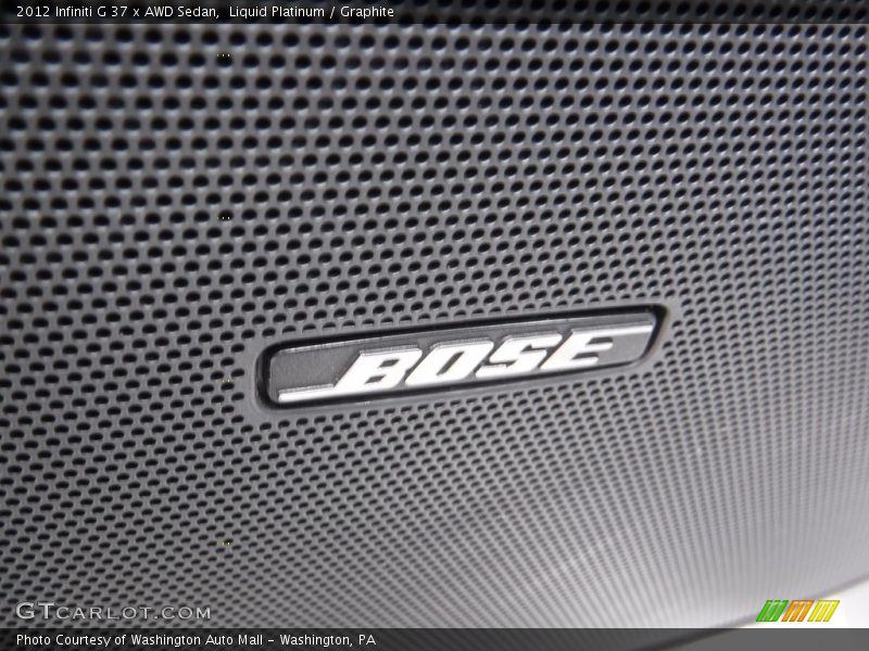 Liquid Platinum / Graphite 2012 Infiniti G 37 x AWD Sedan