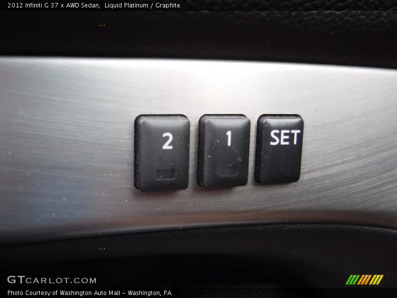 Liquid Platinum / Graphite 2012 Infiniti G 37 x AWD Sedan