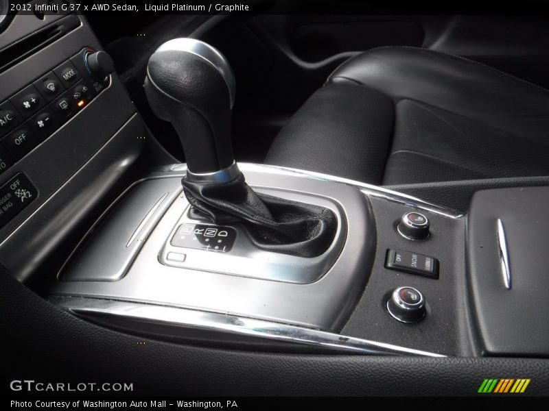 Liquid Platinum / Graphite 2012 Infiniti G 37 x AWD Sedan