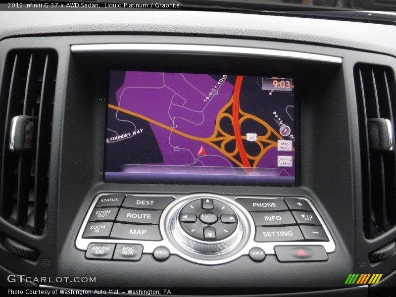 Liquid Platinum / Graphite 2012 Infiniti G 37 x AWD Sedan