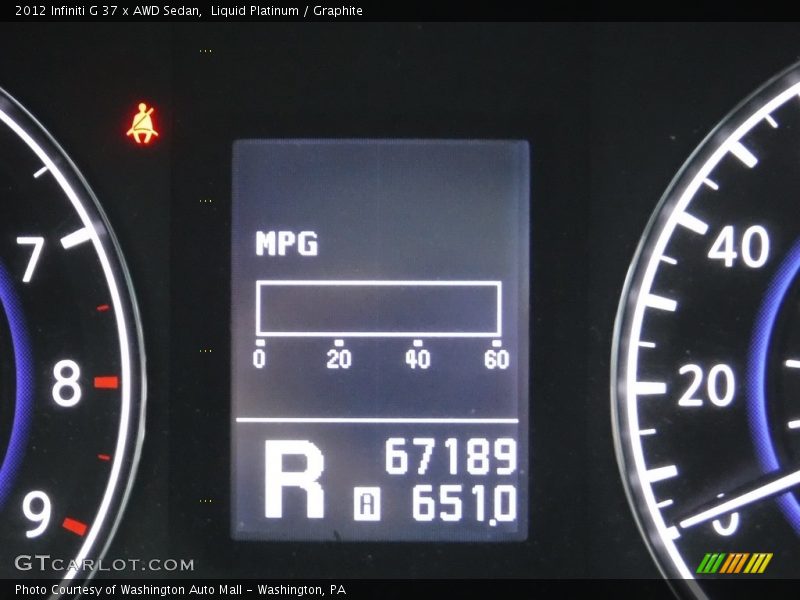 Liquid Platinum / Graphite 2012 Infiniti G 37 x AWD Sedan