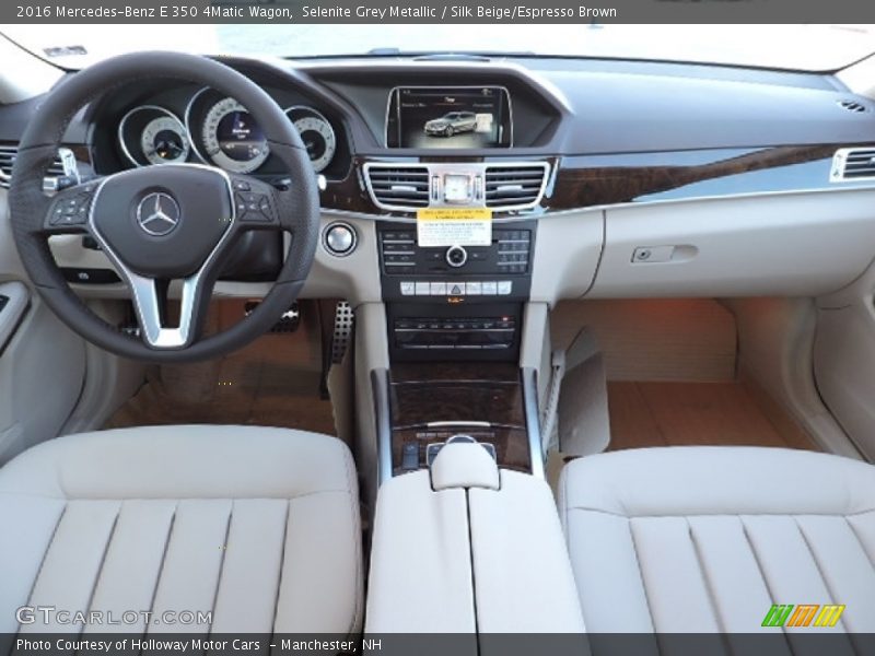 Selenite Grey Metallic / Silk Beige/Espresso Brown 2016 Mercedes-Benz E 350 4Matic Wagon