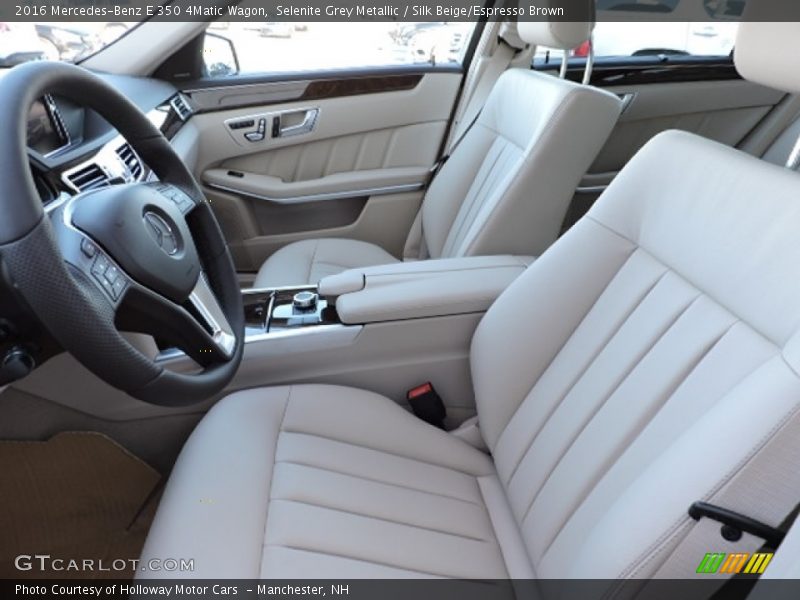 Selenite Grey Metallic / Silk Beige/Espresso Brown 2016 Mercedes-Benz E 350 4Matic Wagon
