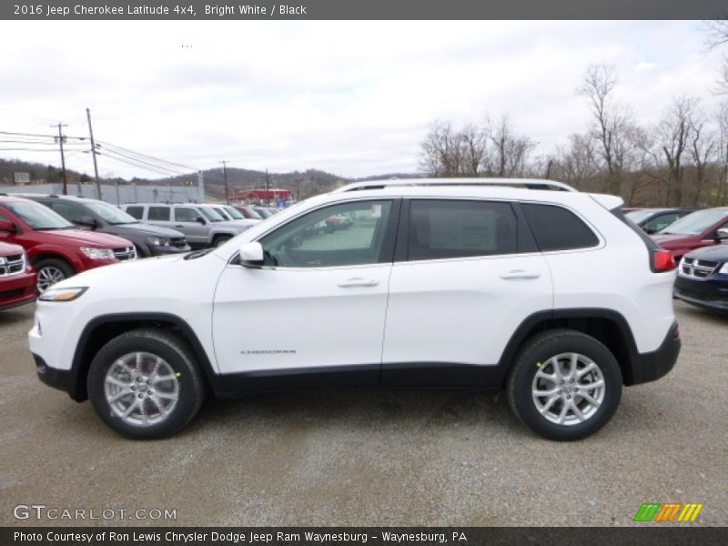 Bright White / Black 2016 Jeep Cherokee Latitude 4x4