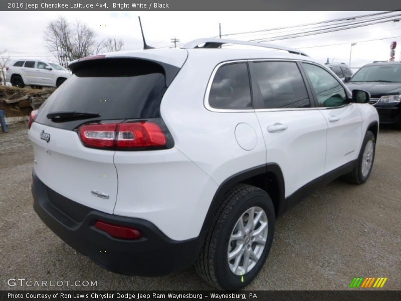 Bright White / Black 2016 Jeep Cherokee Latitude 4x4