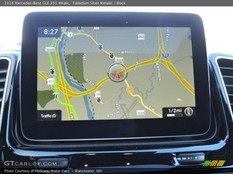 Palladium Silver Metallic / Black 2016 Mercedes-Benz GLE 350 4Matic