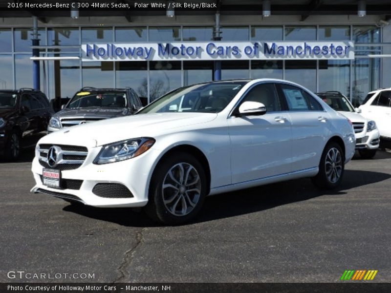Polar White / Silk Beige/Black 2016 Mercedes-Benz C 300 4Matic Sedan