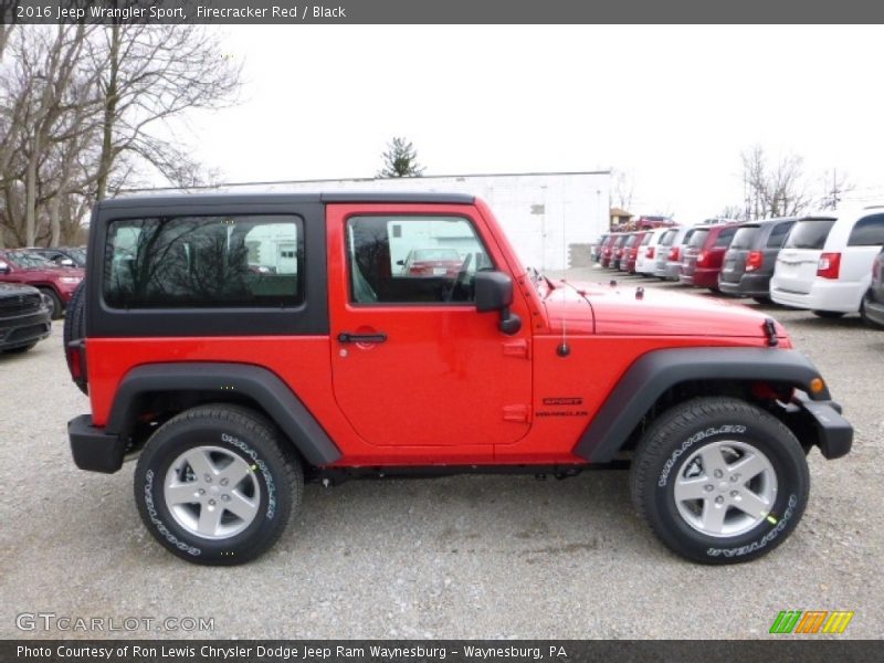 Firecracker Red / Black 2016 Jeep Wrangler Sport