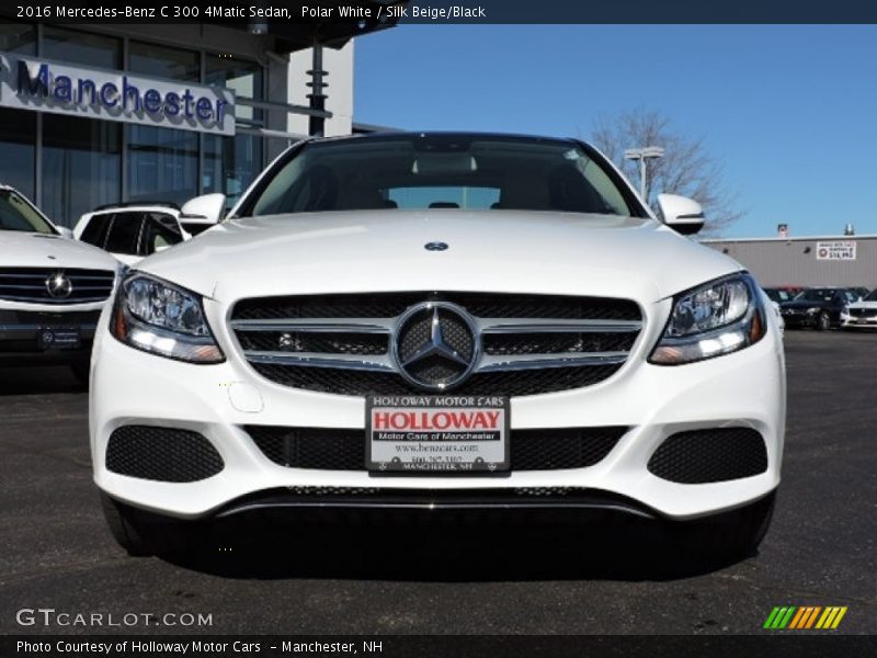 Polar White / Silk Beige/Black 2016 Mercedes-Benz C 300 4Matic Sedan