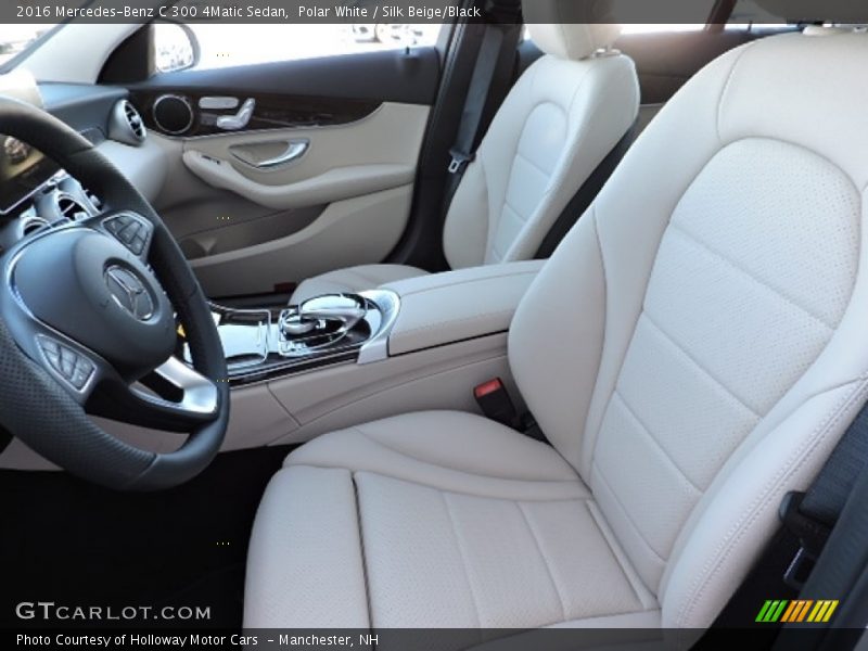 Polar White / Silk Beige/Black 2016 Mercedes-Benz C 300 4Matic Sedan